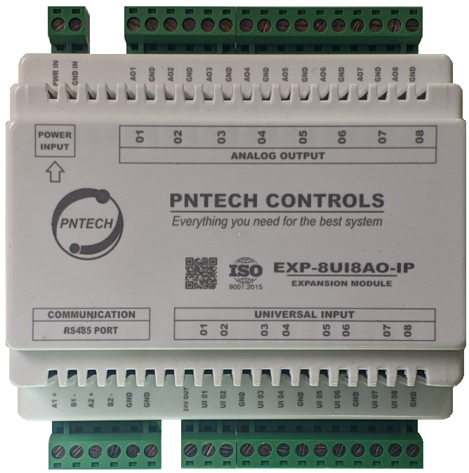 EXP-8UI8AO-IP | Modbus RTU 485 - Modbus TCP - Modbus API